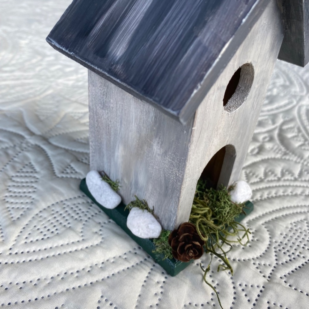 Small Rustic BirdHouse Chapel/Church Decor - Picture 2 of 7